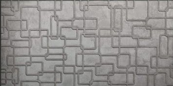 Design rettangolare · Grigio naturale
